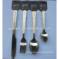 Economic cutlery set wiht golden on handle